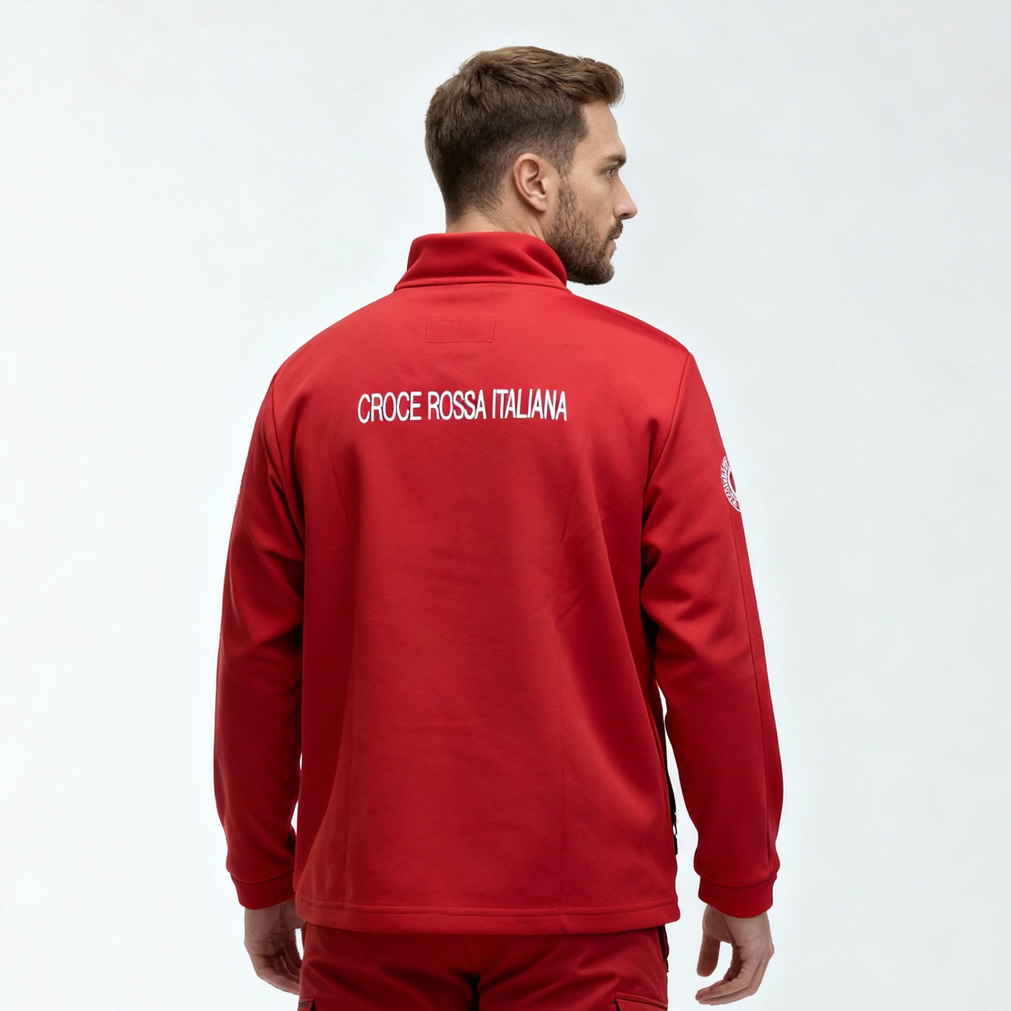 Felpa In Pile Croce Rossa Italiana