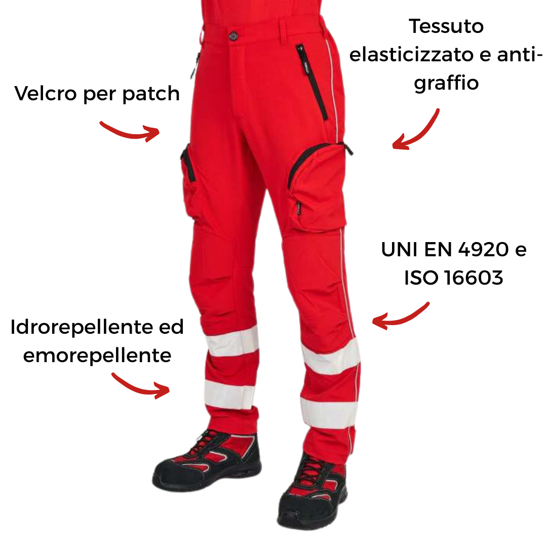 Pantalone Croce Rossa Italiana Elasticizzato
