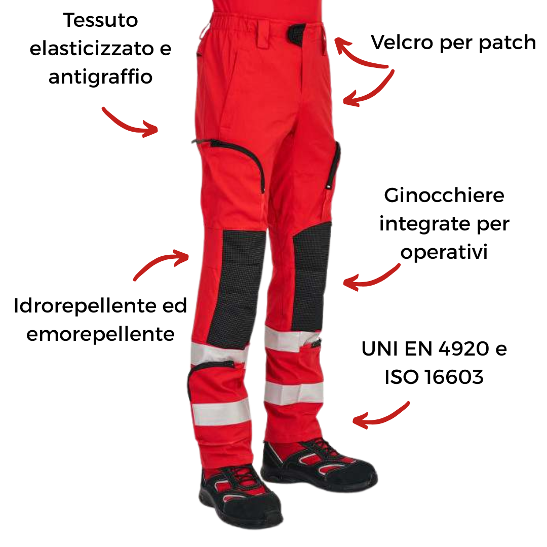 Pantalone Operativo Elasticizzato - Croce Rossa Italiana
